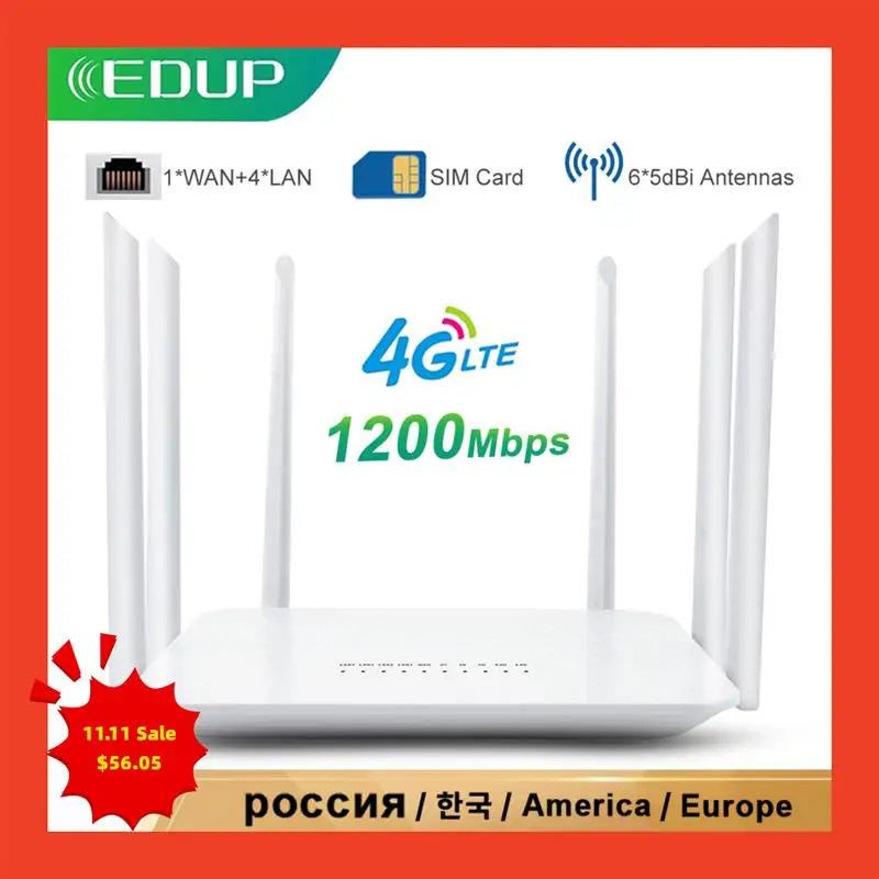 

Беспроводной Wi-Fi роутер 2,4 Мбит/с со слотом для SIM-карты