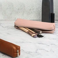 1pc Mini Trousse à Crayons de Maquillage, Trousse à Crayons en Similicuir Premium : La Combinaison Parfaite de Mode et de Fonctionnalité 2