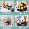 360° Rotating Storage Trays Stainless Steel Kitchen Spice Organizer Turntable Multifunction Bathroom Round Storage Carousel New 5