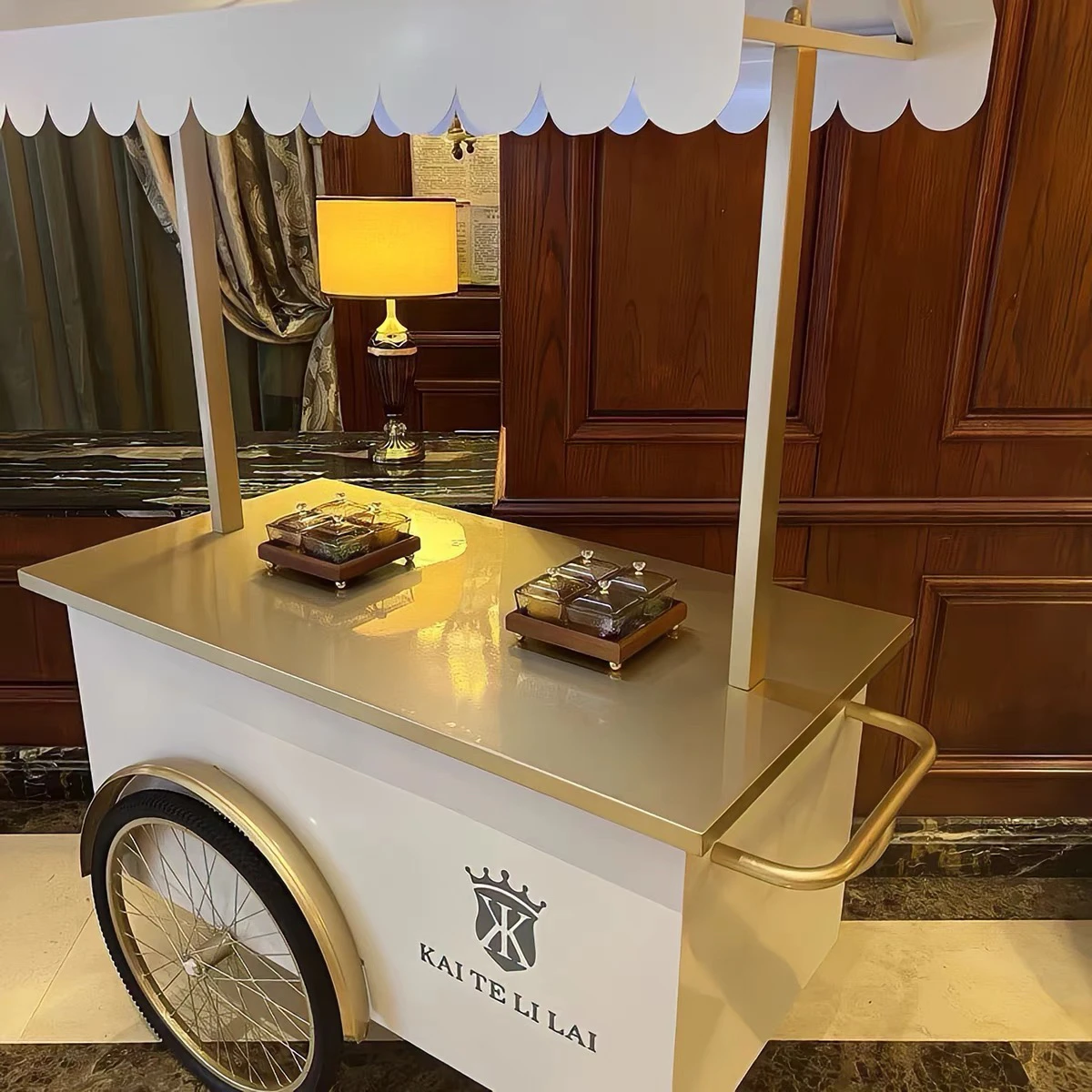 Float trolley mobile coffee activity Internet celebrity food cart trolley cart