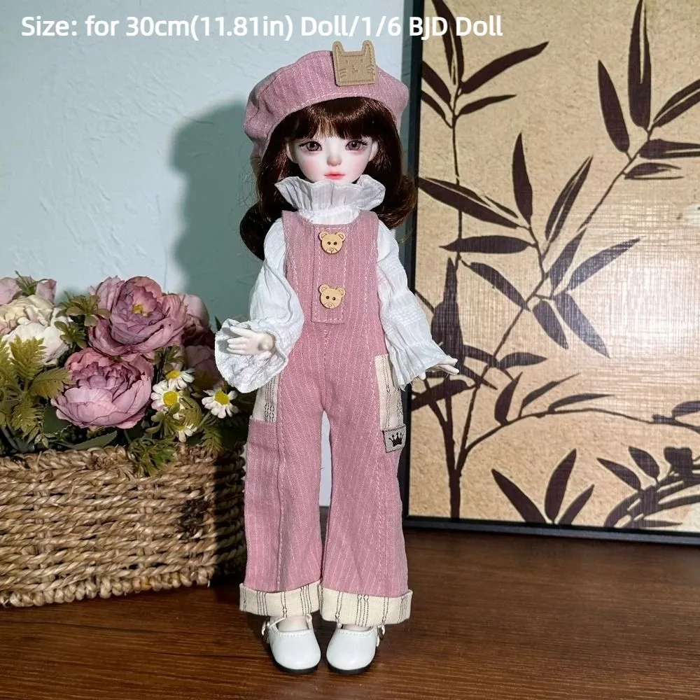 Modische 30cm Puppenkleidung Pullover Mantel Hübsches Kleid Lässiger Herbst- und Winterstil 1/6 BJD Outfit-Set Mädchengeschenk – Detail 1