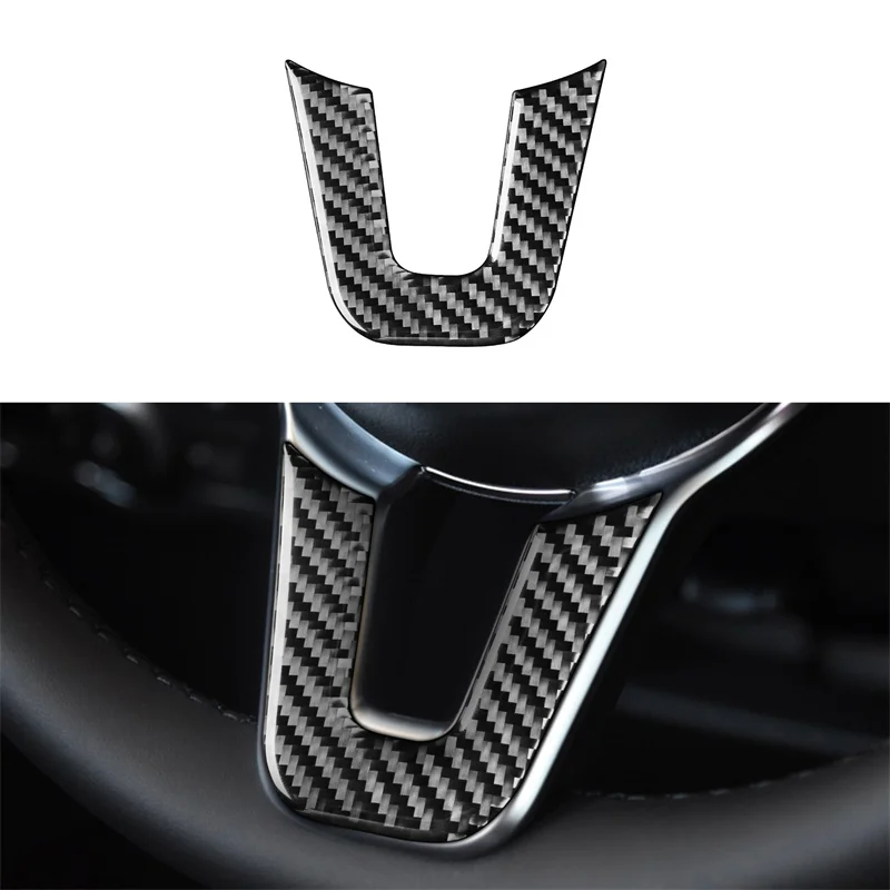 

For Mercedes-Benz B-Class 2019 GLB 2020 Car Stickers Carbon Fiber Car Steering wheel Frame Trim interior Car Accessories