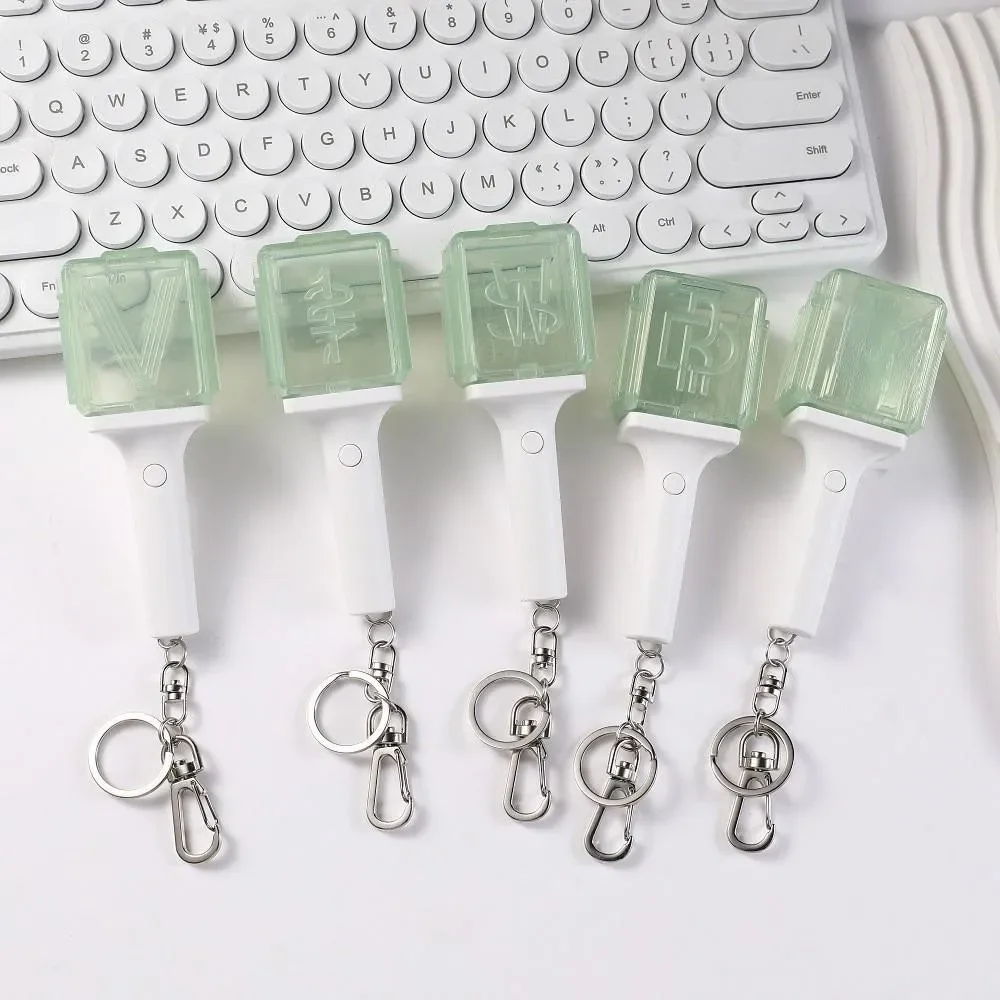 Kpop Idol 127 Wish Deram V Mini Lightstick Keyring Support Glow Stick Key Chains Fans Gift