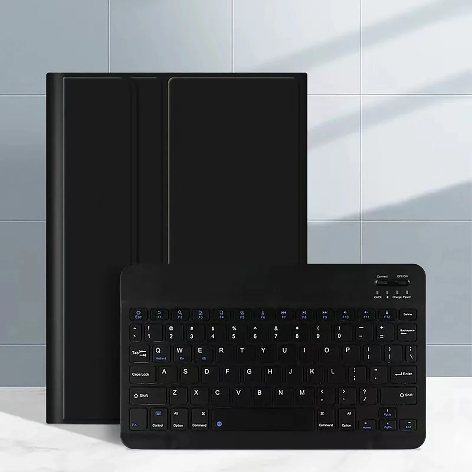 Premium Shockproof Tablet Case with Magnetic Bluetooth Keyboard - Fits 11-Inch Tablets