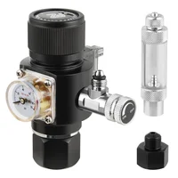 Fzone Mini Dual Stage Co2 Regulator Fish Tank Aquarium Solenoid Valve Bubble Counter Fishbowl Accessories Carbon Dioxide Reducer 1