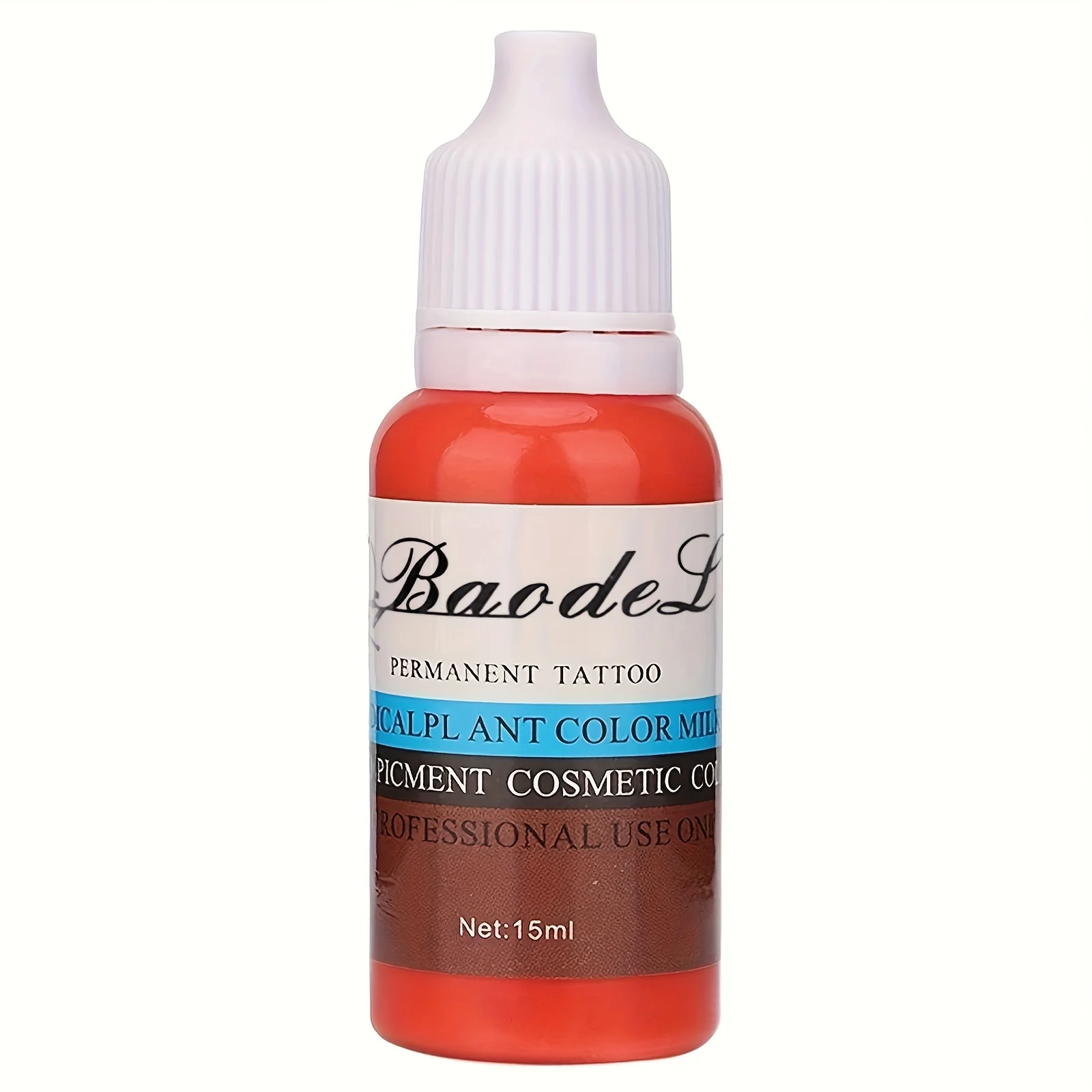 

Makeup Tattoo Paint, Eyebrows Lips Eyeliner Pen Body Art Tattoo Paint Supply 0.51oz/bottle Eyebrows And Lips (pink)