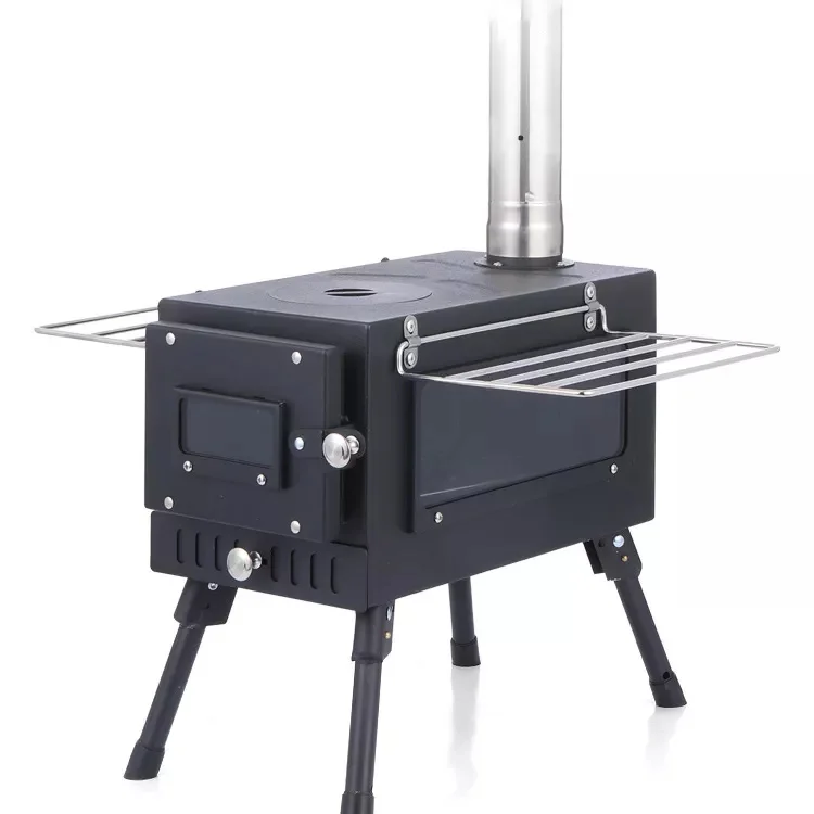 

hot sell Outdoor Portable Wood Stove Outdoor Telescopic Folding Heater Stove Stainless Steel Self-driving Tour BBQ Stove