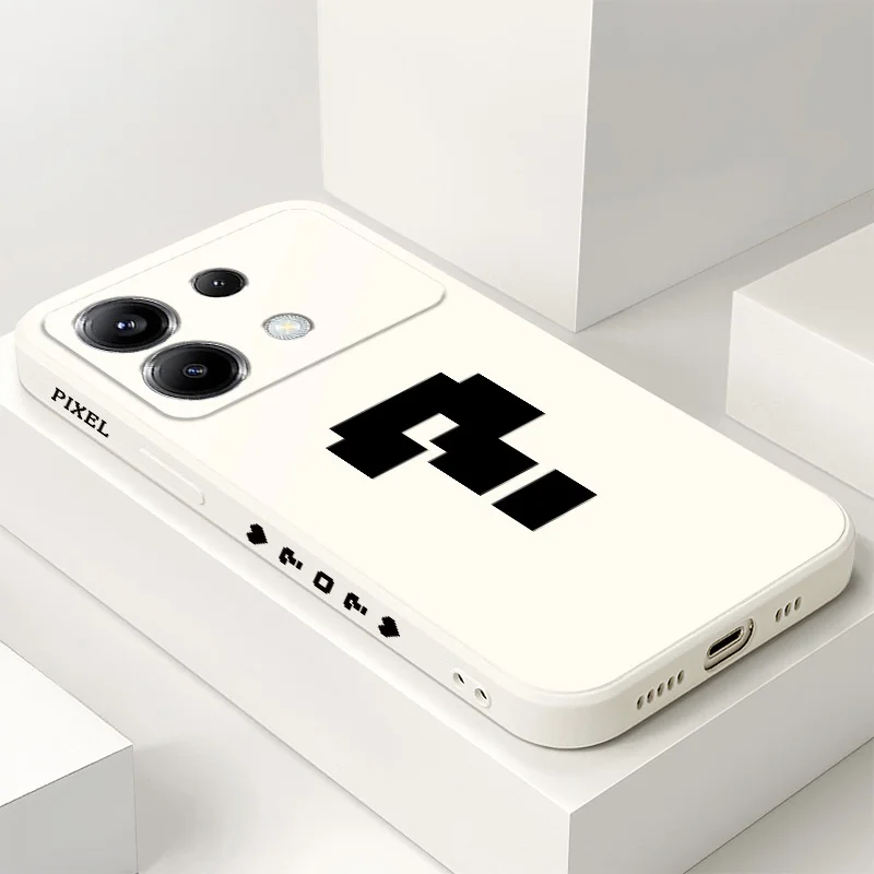 Vibrant Pixel Question Silicone Phone Case Cover