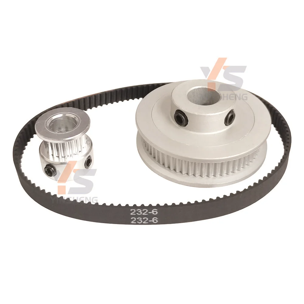 2GT Timing Belt and pulley Set 20T 60T Synchronous wheel 2M Toothed synchronization Belt Width 15MM Aperture 3-15MM 3D printer 3d printer accessories timing belt pulley timing pulley belt pulley