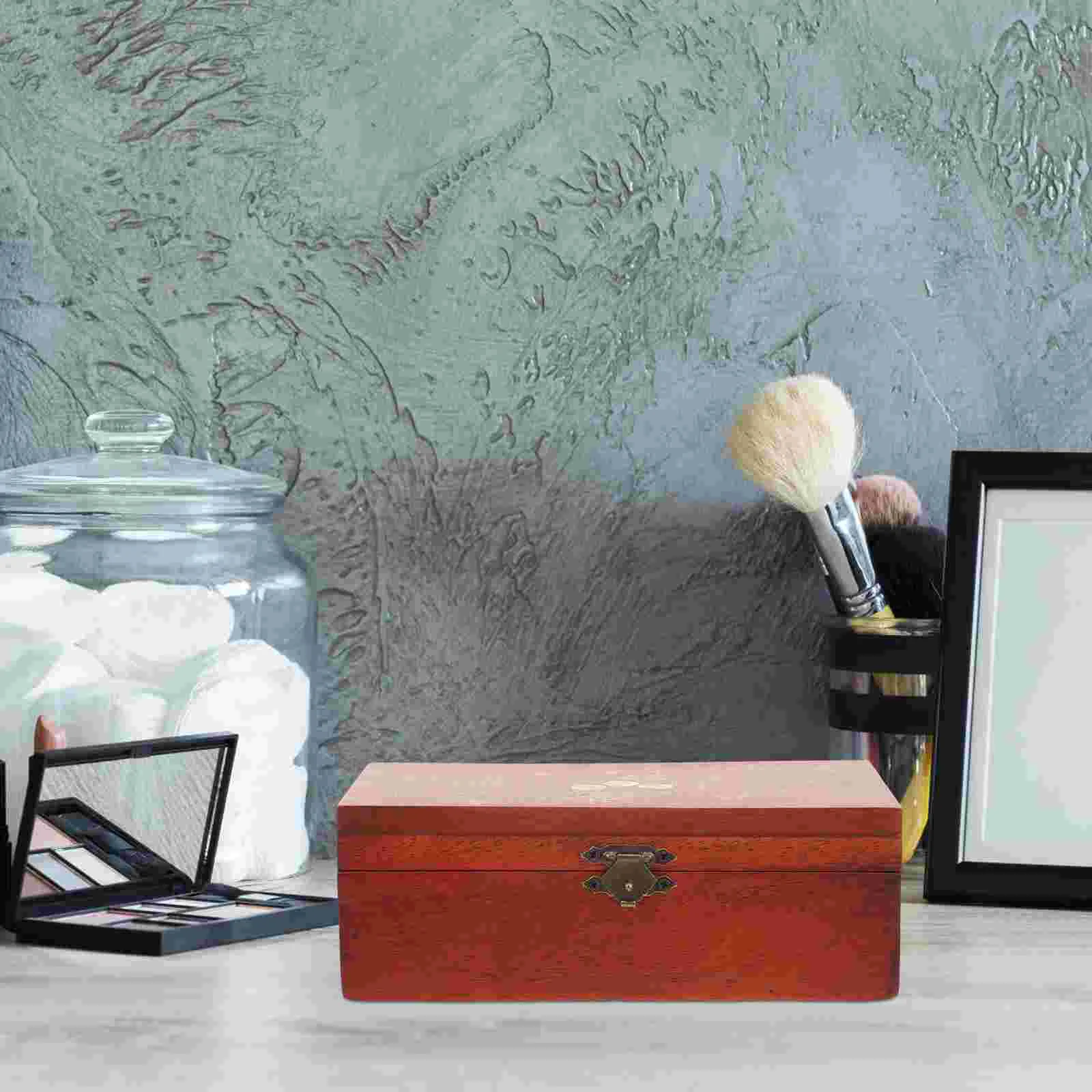 

Jewelry Box Trinket Storage Box Wooden Jewelry Holder Sundries Storage Case Accessory
