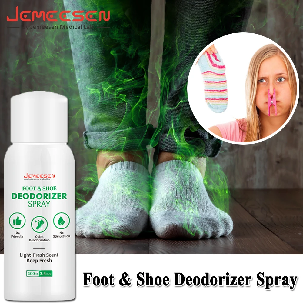 Description Picture 5 of itemJemeesen 100ML Foot Shoes Deodorizer Spray Foot Deodorant Spray Remove Feet Odor Freshener Shoes Odor Eliminator Socks Foot Care
