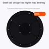 8-12 Inch Heavy Duty Rotating Swivel Steel Ball Bearings Stand for Monitor TV Turntable Lazy Susans Black Round Shape 3