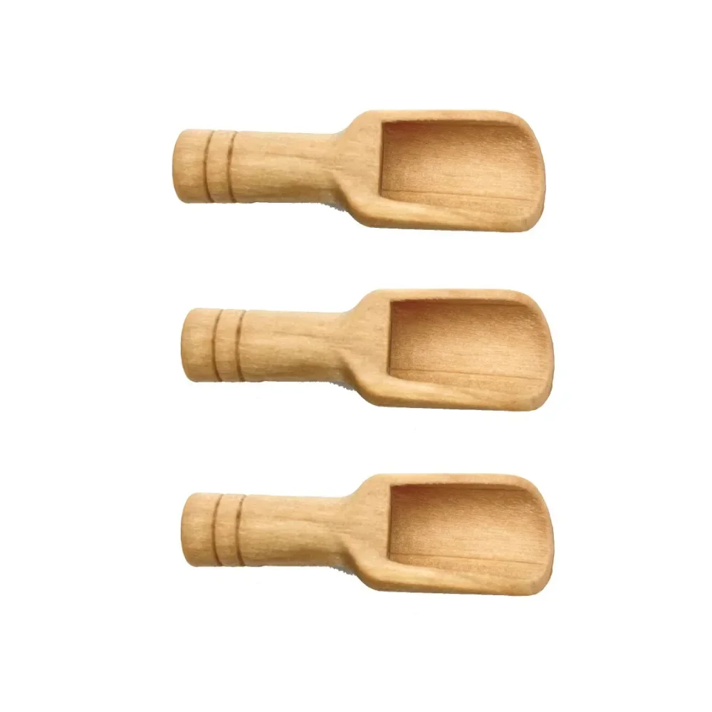 Description Picture 3 of item1pcs Mini Wooden Scoops Bath Salt Spoon Candy Flour Spoon Scoops Kitchen Utensils Milk Measuring Spoon