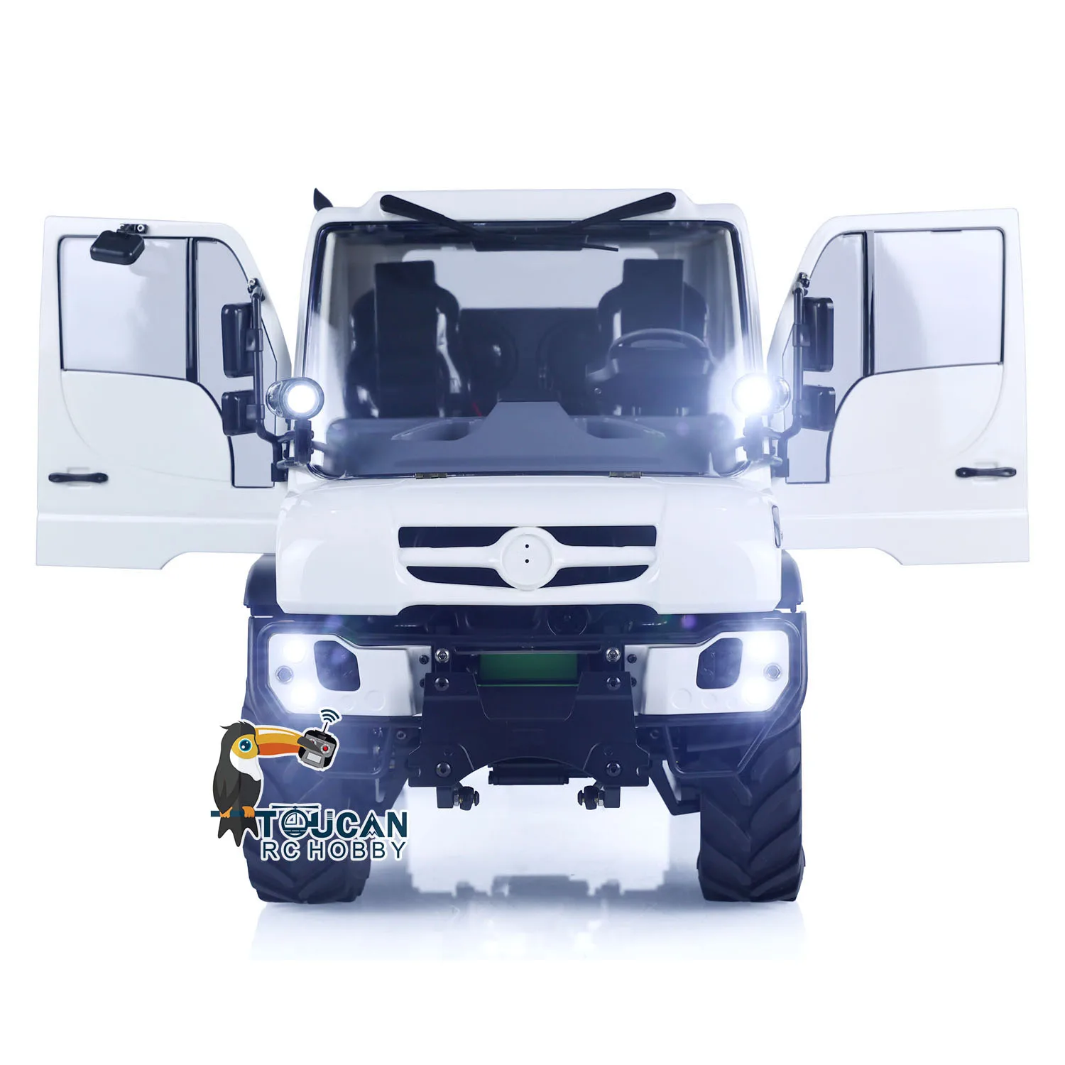 1/10 U423 RC Crawler Car Model Metal Bucket 4X4 FlySky I6S Remote Control Off-road Vehicles Sounds Lights Painted Toy TH23399 6