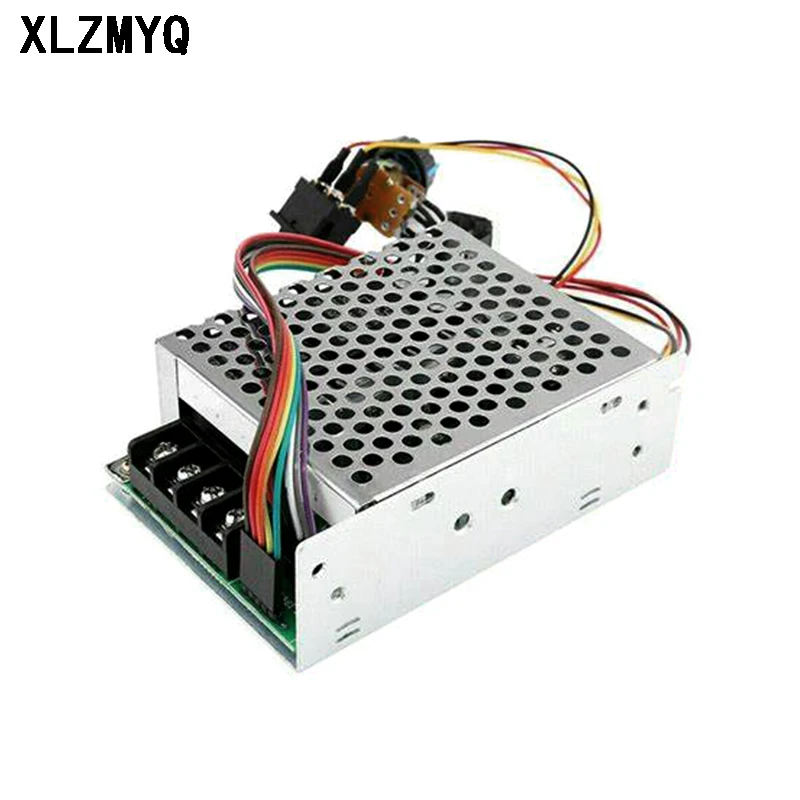 DC Motor Speed Controller Adjustable DC 10-55V 60A Motor Speed Controller PWM 12V 24V 48V 2000W Reversible Potentiometer On/Off/On Switch