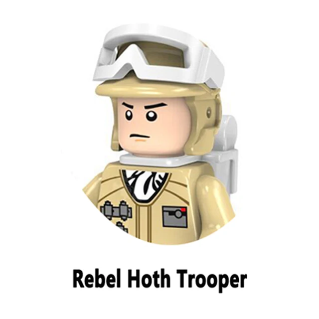 Hoth Rebel Alliance Troopers Rodian Duros Building Blocks Resistance Han Solo Leia Chewbacca Bricks Cassian Andor Figure Kid Toy N-PG811