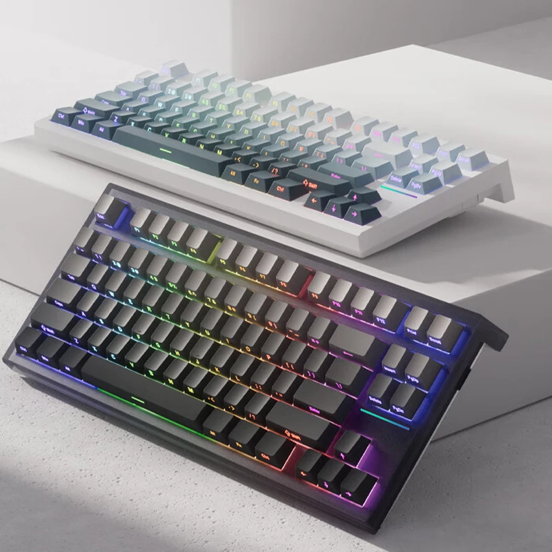 

FL·Esports FL750 Mechanical Keyboard RGB Wireless Bluetooth Keyboard Three mode Gasket Hot-Swap Esports Custom Gaming Keyboards