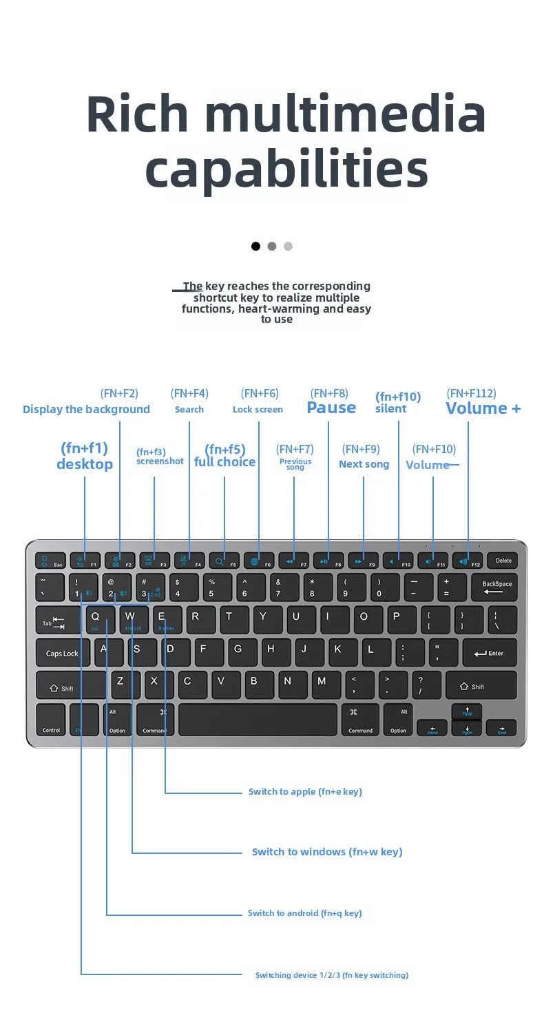 Kabelloses Tastatur Und Maus Set Bluetooth Für Büro Und Pc_voghion.com