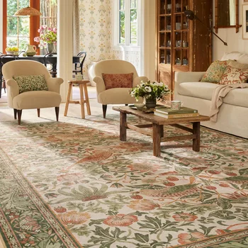 Vintage Floral Area Rug 1