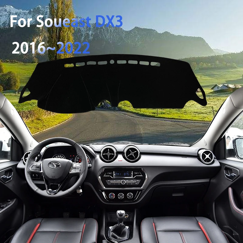 For Soueast DX3 2016~2022 2017 2018 Dashboard Cover Dustproof Sun-shading Non-slip Protector Sunshade Cover Interior Mouldings