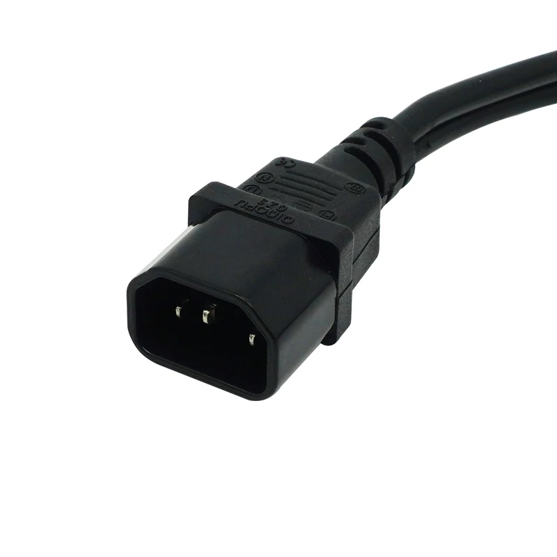Alimentação y tipo Divisor Adaptador Cabo Único Iec 320 C14 Macho para Duplo C13 Fêmea Curto Cabo para Computador Host Exibição 30cm de - Imagem 4