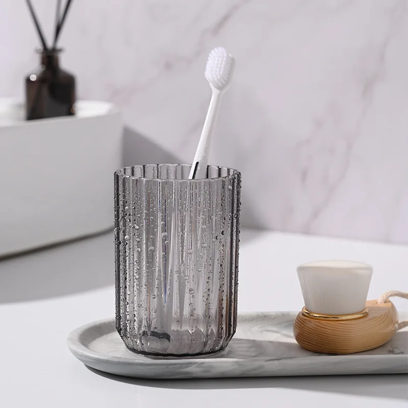 Transparenter Kunststoff Zahnbürstenbecher Für Badezimmer_voghion.com