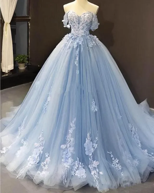 

Luxury Sweetheart Ball Gown Quinceanera Dresses Vestido De 15 Anos Party Sexy Off Shoulder Appliques Princess Birthday Gowns