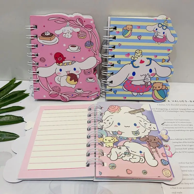 

New Sanrio Notebook Kawaii My Melody Cinnamorroll Student Cartoon Color Coil Book Cute Children's Stationery Gift Student Prizes