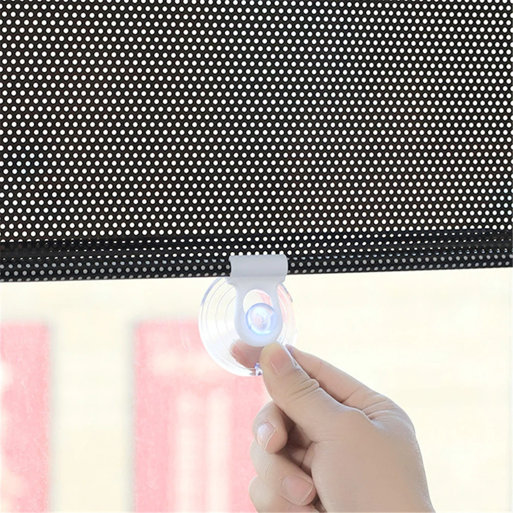 Car Retractable Sun Shade Window Automatic Sunshade Cover Car Telescopic  Curtain Black Net Car Windshield Prevent UV Sun Shade