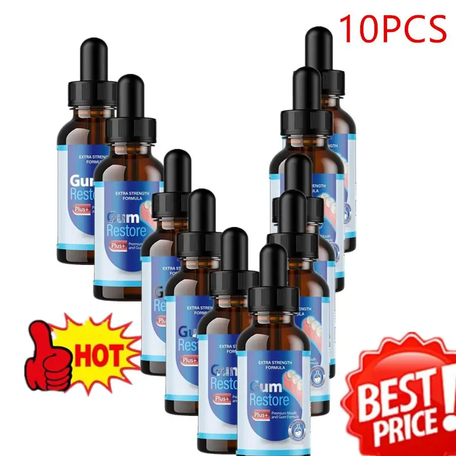 

10PCS Gum Care Products Liquid Gum Repair Gum Regrowth Natural Oral Care Drops Gum Restore Oral Gum Care Liquid For Oral Care