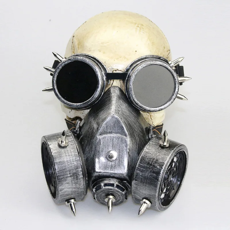 Easter Steampunk Creative Mask Goggles Halloween COSPLAY Prop Gift Steampunk Fashion Retro Rivets Gas Respirator Gothic Anti Fog