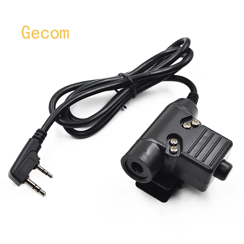

Тактический кабель U94 PTT, разъем для гарнитуры, адаптер для Kenwood Baofeng UV-5R Plus UV-5RE BF-888S H777 KG Walkie Talkie Ham Radio