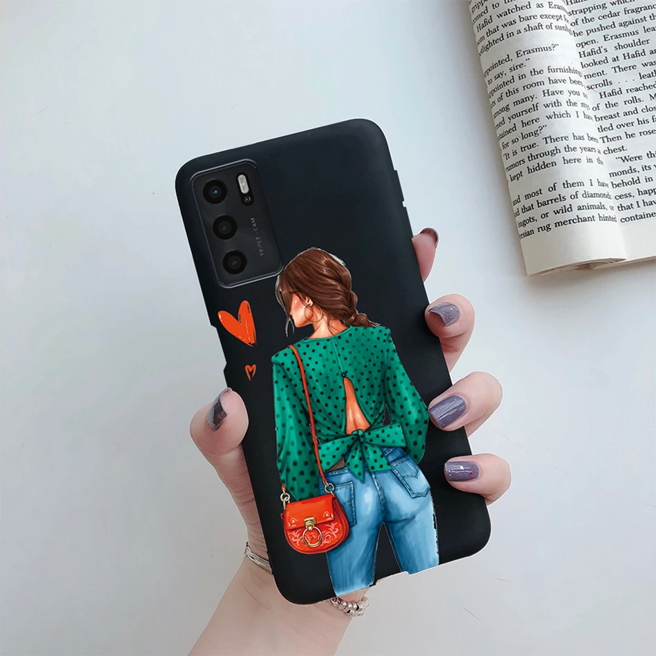 For OPPO A16 A16S 2021 Case Beauty Girls Painted Phone Case For OPPOA16 A 16 CPH2269 A54S 4G CPH2273 Soft Cover Protect Bumper cases for oppo cases