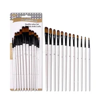 12pcs Artist Watercolor Painting Brushes Paint Brush For Nylon Paint Brushes Oil Acrylic Flat&tip Kit Pen Art Supplies 1