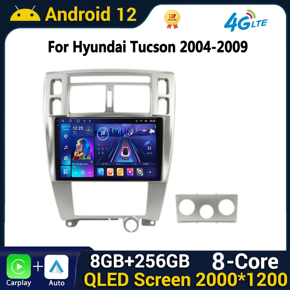 

Android Car Radio Multimedia for Hyundai Tucson 2004 2005 2006 2007 2008 2009 Multimedia Stereo Player GPS Navi Carplay Auto