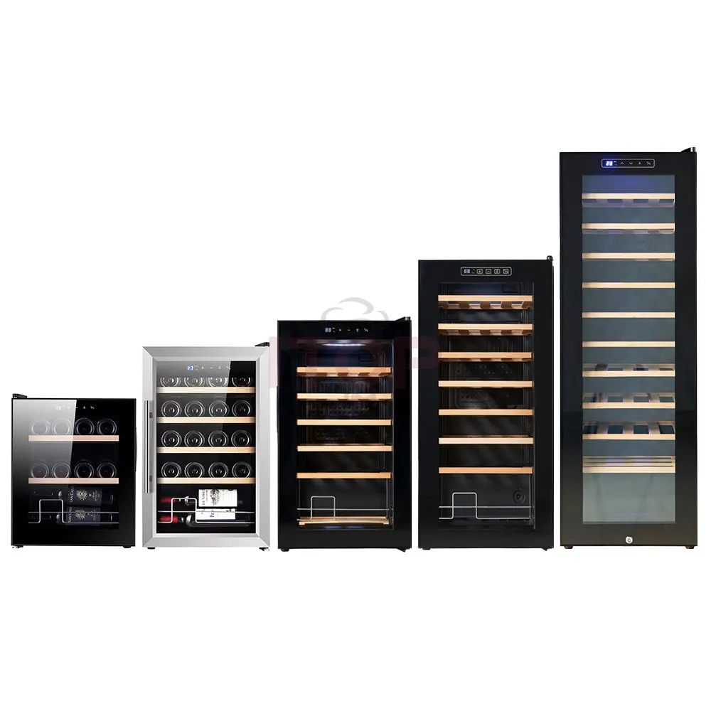 Electronic 58L Wine Fridge Refrigerator 15 Bottles Enfriador De Vino Freestanding Wine Chiller Cellar Beverage Cooler