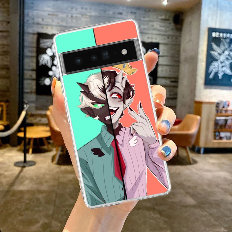 Funny Ranboo Dream SMP Silicone Shockproof Clear Phone Case