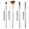 36-Pack Artist Paint Brushes Set, Premium Wood Handle with Nylon Bristles, Includes Round, Filbert, Flat, Angle for Acrylic, Oil 2