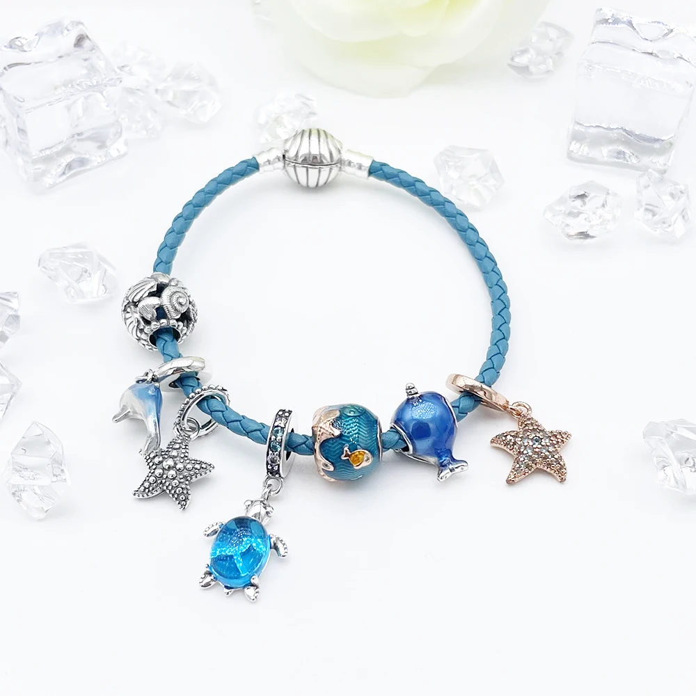 Charm Jewelry New Murano Glass Sea Turtle Dangle Bead Fit Original Pandora Charms Silver 925 Bracelet DIY Women Jewelry Summer Collection Gift Beads Charms Animal Charm Jewelry Sterling Silver Beads Silver Charm Bead Charm Bead Beads Jewelry Glass Beads Sterling Silver Beads Charm Loose Beads Bead Jewelry Making Silver Bead Bracelet Silver Charm Bracelet