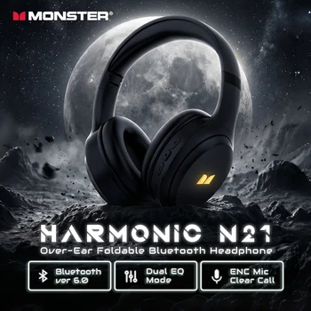 Bluetooth 6.0 Over-Ear Headphones – Dual EQ Mode Immersive Stereo Wireless & Wired Foldable Headset for Music, Gaming & Calls 1