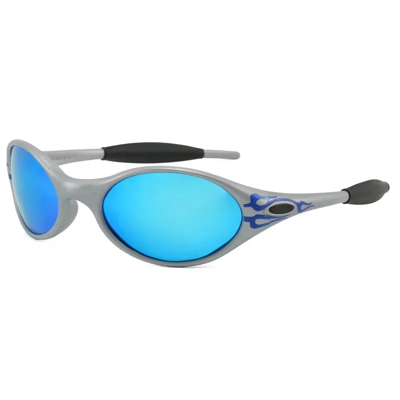 Silver frame blue pattern REVO ice blue