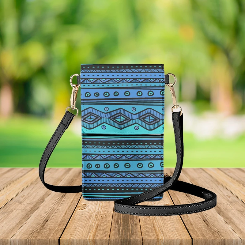 

Сумка для мобильного телефона FORUDESIGNS с бриллиантами Юго-Западного цвета, этническая женская сумка для макияжа в ацтекском стиле, сумка унисекс на запястье, новинка 2022, в стиле ретро