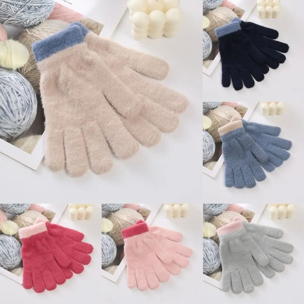 

Knitted Kids Gloves Cartoon Thick Fingerless Fingerless gloves Winter Warm Winter