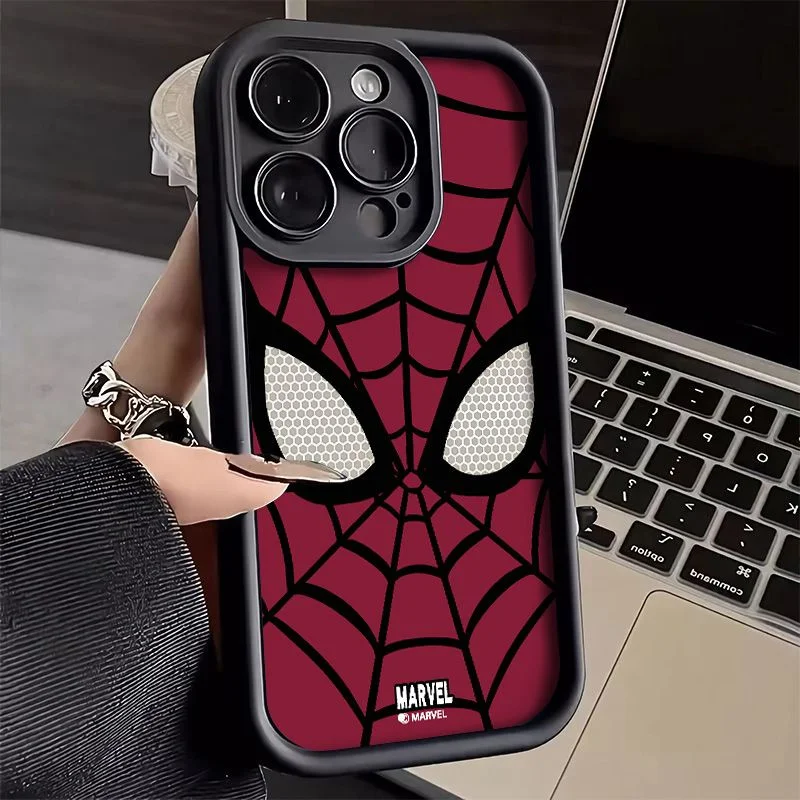 MARVEL スパイダーマン iPhone Case 送料込 Apple用スパイダーマンフォンケース,iPhone 15, 14, 13, 12 mini