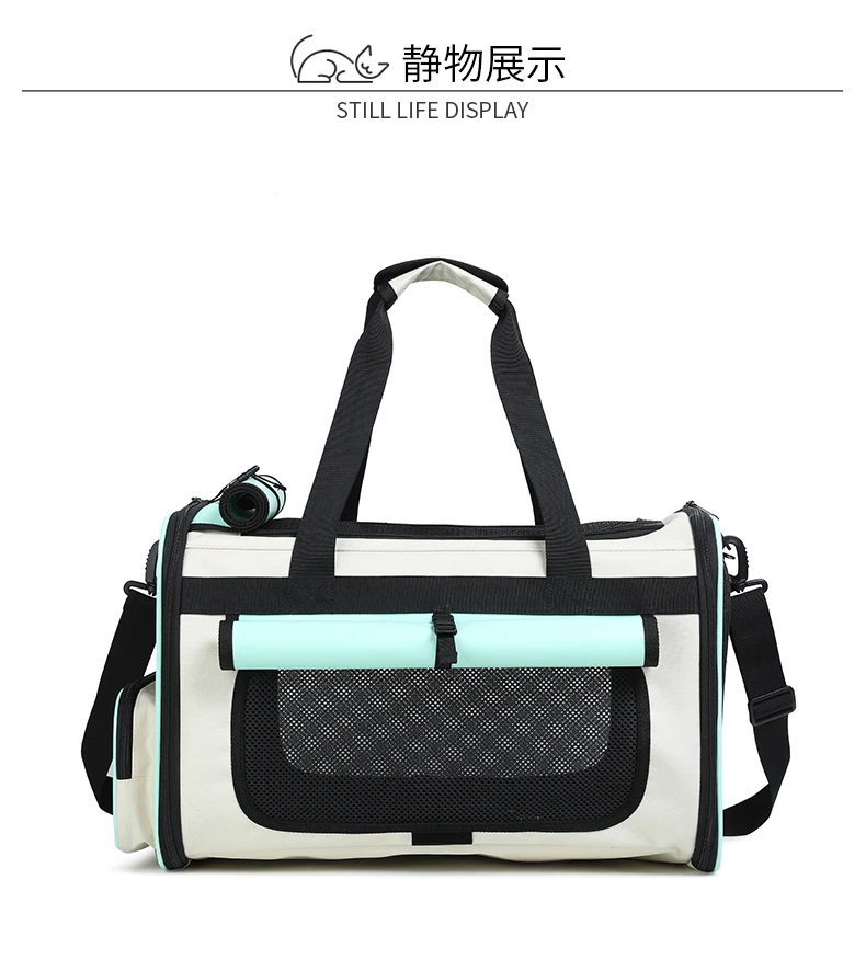 Cat Carrying Case Pet Dog Travel Carrier Soft-Sided Cat Bag Airline Approved Collapsible Carrier Dogs & Cats