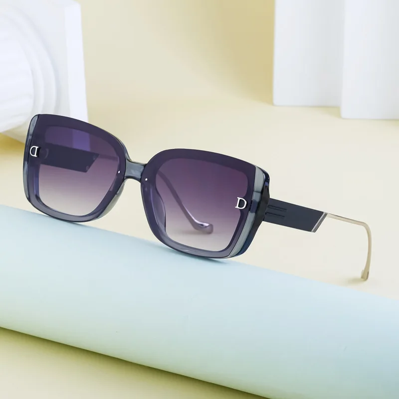 

2023 High Quality Thick Square Sunglasses Women Metal Frame Driving Glasses Men Fashion Brand Designer Oculos De Sol UV400