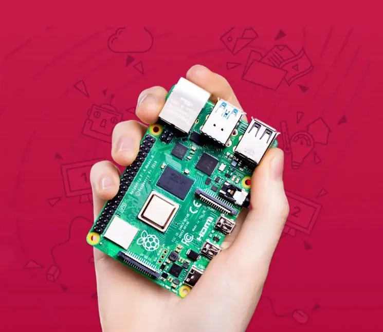 Official Original Raspberry Pi 4 Model B Dev Board Kit RAM 2G 4G 8G 4 Core CPU 1.5Ghz 3 Speeder Than Pi 3B+ 2