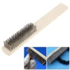 10.5 Inch Welding Hammer Tools Cone Vertical Chisel Coil Spring Handle Welding Chipping Hammer with 7.78 Inch Wire Brush 2