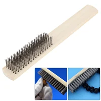 10.5 Inch Welding Hammer Tools Cone Vertical Chisel Coil Spring Handle Welding Chipping Hammer with 7.78 Inch Wire Brush 2
