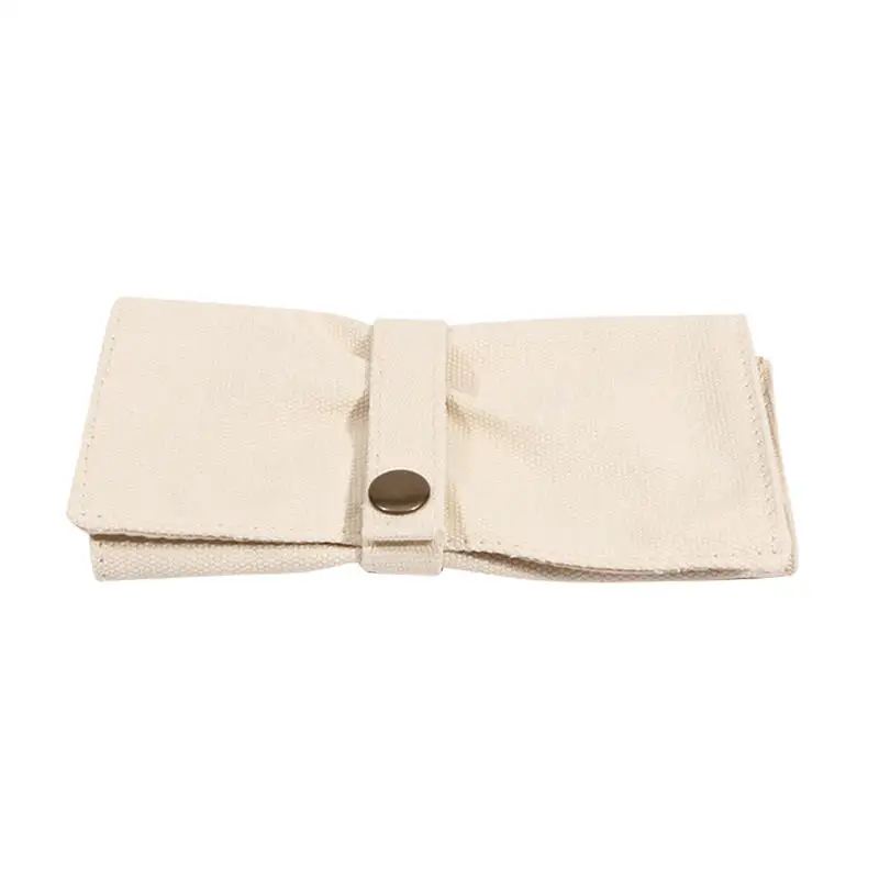 Premium Canvas Watch Band Roll Organizer with 5 Individual Slots, Portable Travel Stora... - SKU WBRO1546 - UGI Packaging